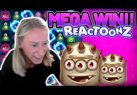 MEGA WIN! REACTOONZ BIG WIN – €5 bet on Casino Slot from CasinoDaddy