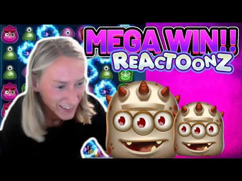 MEGA WIN! REACTOONZ BIG WIN – €5 bet on Casino Slot from CasinoDaddy