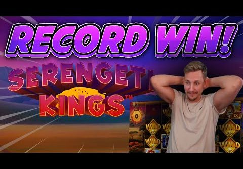 RECORD WIN!!! Serengeti Kings BIG WIN – Casino Slots from Casinodaddys live stream