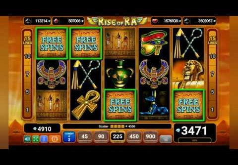 Rise Of Ra Slot Machine Mega Win