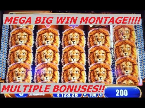 **MEGA BIG WIN MONTAGE** King of Africa BONUSES Slot Machine