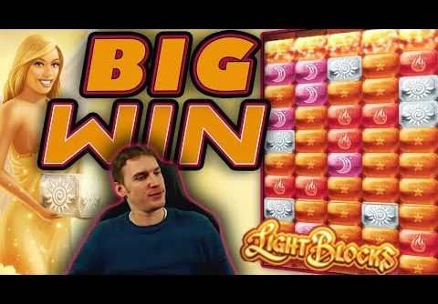 BIG WIN on Light Blocks Slot – £5 Bet!