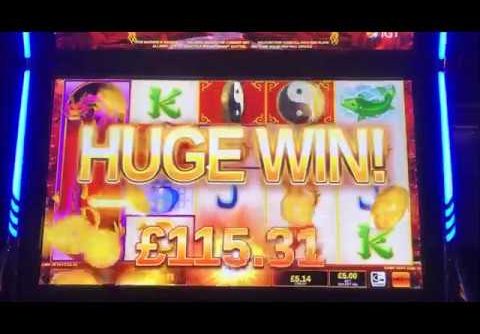 Dragon Templale slot Bonus £5 max bet Huge win IGT slot machine bonus
