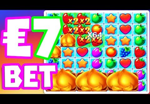 FRUIT PARTY🍓🍐🍊 SLOT BIG WIN CRAZY SESSION  INSANE €700 BONUS BUY CAN WE MAKE IT HAPPEN €7 BET‼️