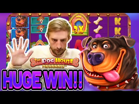 HUGE WIN! DOG HOUSE MEGAWAYS BIG WIN – €5 bet on Casino Slot from CASINODADDY