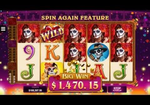 Beautiful Bones Slot – Big Win & Game Play – by Microgaming