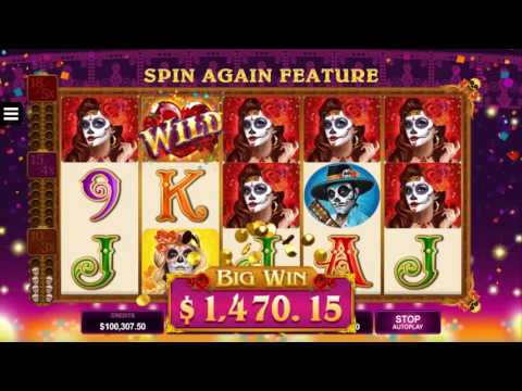 Beautiful Bones Slot – Big Win & Game Play – by Microgaming