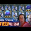 SLOT RISE OF MERLIN MEGA WIN IN CASINO / STREAMERS BIGGEST WINS