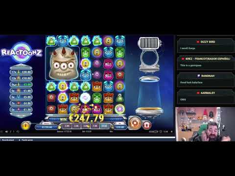 RECORD WIN ON Reactoonz ONLINE SLOT