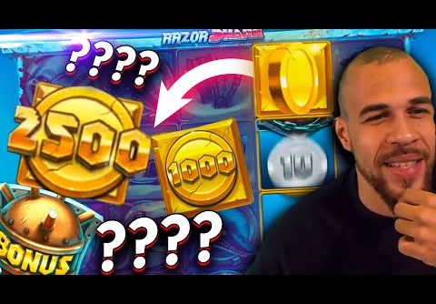 Streamer Mega Win x1000 coin  on Razor Shark Slot – TOP 3 BEST WINS OF THE DAILY !