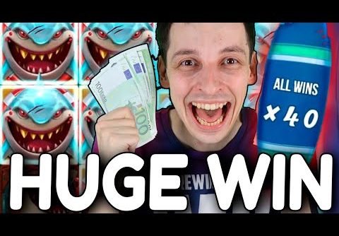 MY BIGGEST WIN ON RAZOR SHARK SLOT – BONUS BIG WIN MULTIPLIER, COINS!