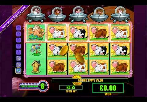 £102 MEGA BIG WIN (408 X STAKE) INVADERS FROM THE PLANET MOOLAH ™ BIG WIN SLOTS AT JACKPOT PARTY