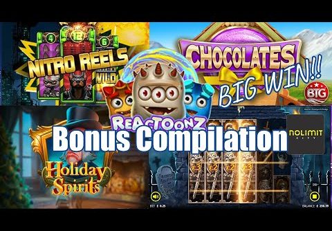 Bonus Compilation, some New Games + Reactoonz 1&2 + Chocolates + Community BIG WINS!!