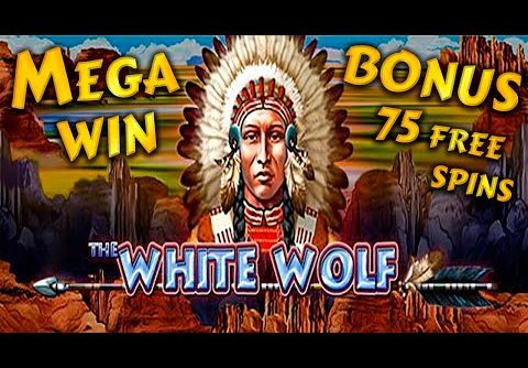 White Wolf mega win bonus 75 free spins 390X. EGT online slot