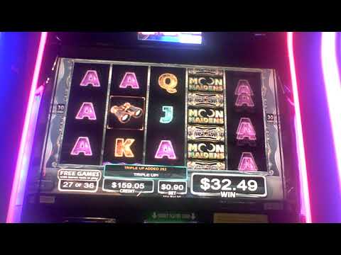 Moon Maidens Mona Slot Machine FULL SCREEN BIG WIN Bonus