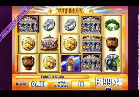 £401.58 ON ZEUS™ SUPER BIG WIN (223 X STAKE) – SLOTS AT JACKPOT PARTY