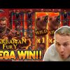 MEGA WIN! BARBARIAN FURY BIG WIN – €5 bet on CASINO Slot from CasinoDaddys LIVE STREAM