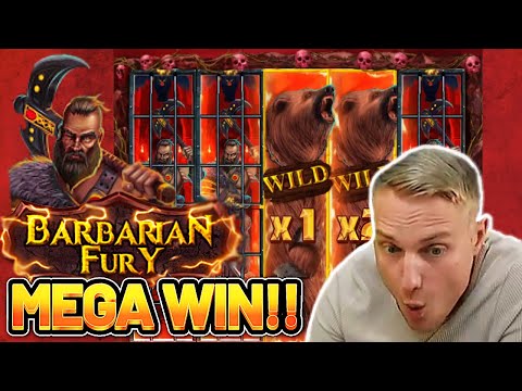 MEGA WIN! BARBARIAN FURY BIG WIN – €5 bet on CASINO Slot from CasinoDaddys LIVE STREAM