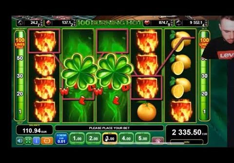 MEGA WIN la 100 Burning Hot ! Castig x800 miza !! Aparate Pacanele Slots