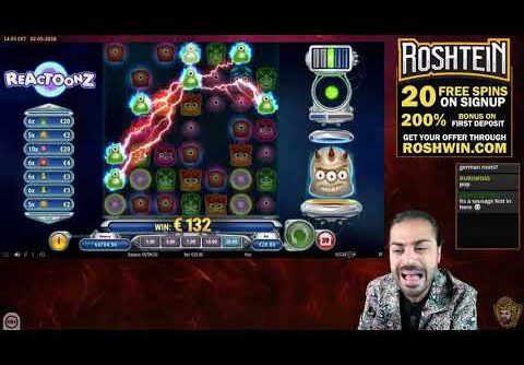 RECORD WIN IN HISTORY SLOT REACTOONZ CASINO ONLINE