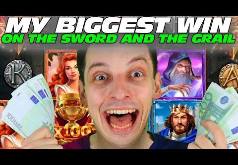 BIGGEST WIN EVER ON THE SWORD AND THE GRAIL CASINO SLOT