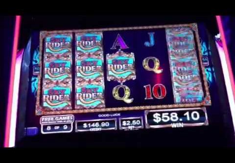 Sky Rider Big Win Slot Machine Bonus Round Free Games