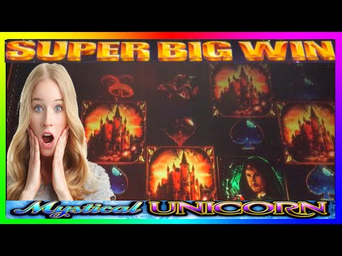 **SUPER BIG WIN!** Mystical Unicorn WMS Slot Machine Bonus Wins