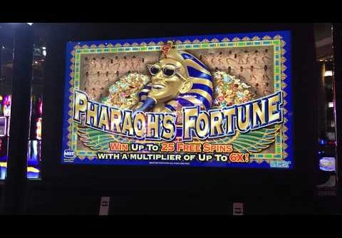 HUGE Pharaoh’s Fortune Slot Machine  Bonus!  Big Win Las Vegas 2018  New Pokies Funny gambling laugh