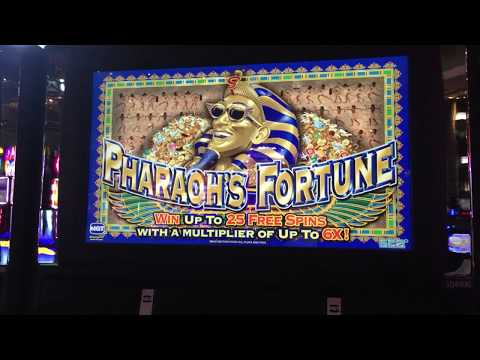 HUGE Pharaoh’s Fortune Slot Machine  Bonus!  Big Win Las Vegas 2018  New Pokies Funny gambling laugh