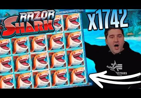 SlotRoom247 Huge win x1742  on Razor Shark slot – TOP 5 mega wins in casino online