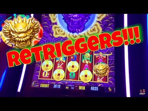 💰 BIG WIN💰 5 Dragons Gold Slot Machine!! RETRIGGERS!, Mystery Bonus! Aristocrat Slot!