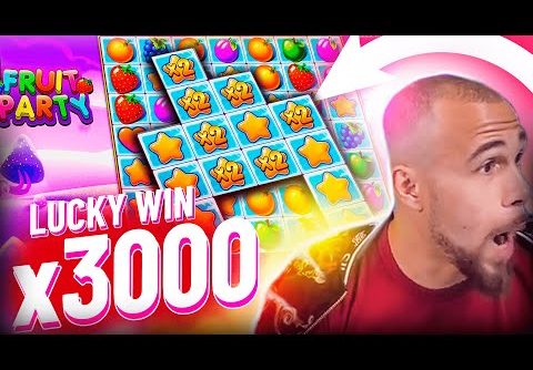 Streamer Insane win x3100 on Fruit Party slot – TOP 5 Mega wins of the week