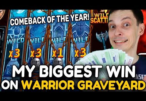 MY BIGGEST WIN ON WARRIOR GRAVEYARD SLOT! COMEBACK OF THE YEAR! LUCKY BONUS BUY!