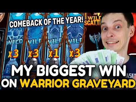 MY BIGGEST WIN ON WARRIOR GRAVEYARD SLOT! COMEBACK OF THE YEAR! LUCKY BONUS BUY!