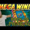 MEGA WIN! BOOK OF PHARAO BIG WIN –  Online Slots from Casinodaddy LIVE STREAM