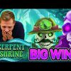 BIG WIN ! SERPENT SHRINE BIG WIN – €10 bet on Casino Slot from CASINODADDY