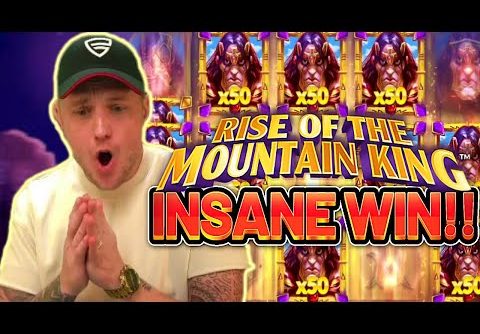 RECORD WIN!! RISE OF THE MOUNTAIN KING BIG WIN – INSANE WIN on Casino slot from CasinoDaddys stream