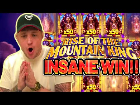 RECORD WIN!! RISE OF THE MOUNTAIN KING BIG WIN – INSANE WIN on Casino slot from CasinoDaddys stream
