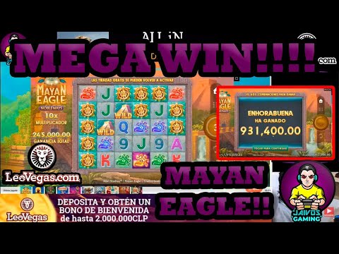 🎰💲MEGA WIN MAYAN EAGLE 🦁LEOVEGAS🦁MEGA WIN!SLOTS AND CASINO GAMES EN CHILE-15 PERSON GROUP PULL