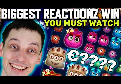 BIGGEST EVER WIN ON REACTOONZ – TOP SLOT WINS HIGHLIGHTS