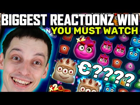 BIGGEST EVER WIN ON REACTOONZ – TOP SLOT WINS HIGHLIGHTS