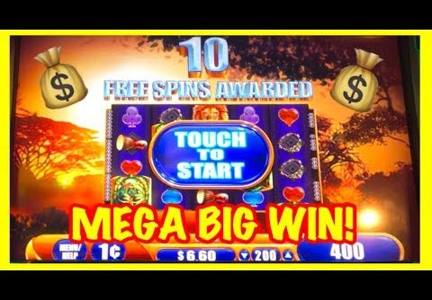 HUGE MEGA BIG WIN!!! *MAX BET!* King of Africa Slot Machine Bonus!