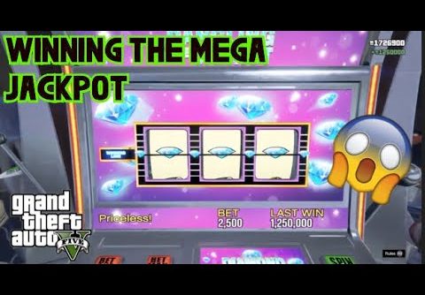 GTA 5 – WINNING THE MEGA JACKPOT 2 TIMES ON A SLOT MACHINE!! (GTA 5 Casino DLC)