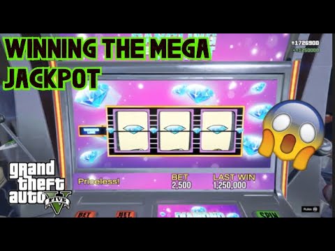 GTA 5 – WINNING THE MEGA JACKPOT 2 TIMES ON A SLOT MACHINE!! (GTA 5 Casino DLC)