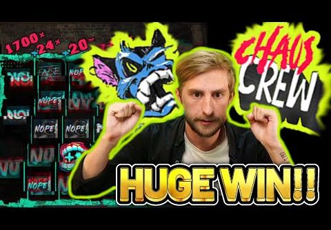 HUGE WIN! CHAOS CREW BIG WIN – €3 bet bonus buy on Casino Slot from CASINODADDY