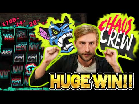 HUGE WIN! CHAOS CREW BIG WIN – €3 bet bonus buy on Casino Slot from CASINODADDY