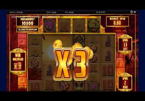 Temple Of Treasure Megaways slot by Blueprint   MEGA WIN