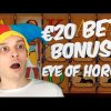 EYE OF HORUS €20 Bet BIG Win, Merkur slot!