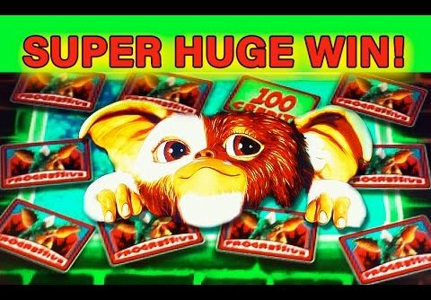 GREMLINS SLOT – **SUPER HUGE WIN** – TOP PROGRESSIVE WIN! – Slot Machine Bonus