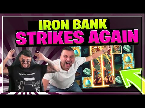 IRON BANK HUGE WIN AGAIN! INSANE WIN ON RELAX GAMING SLOT